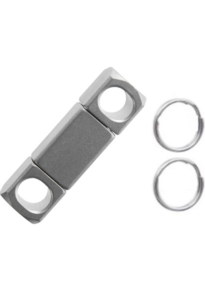 Titanyum Alaşımlı Anahtarlık Evrensel Dönen Anahtarlık Aksesuarları Araba Anahtarlığı 360 Derece Dönen Toka (Yurt Dışından)