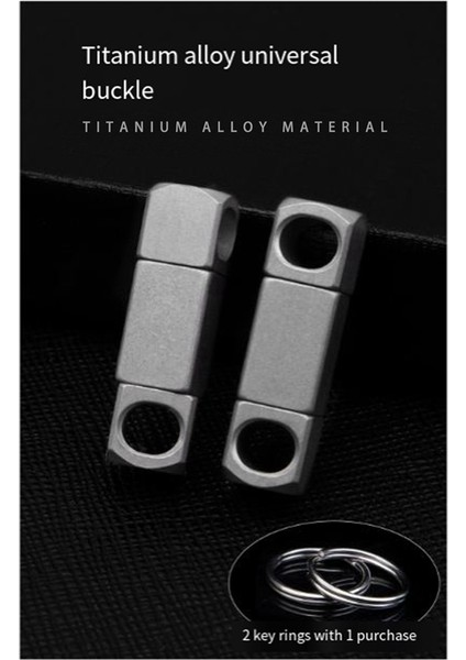 Titanyum Alaşımlı Anahtarlık Evrensel Dönen Anahtarlık Aksesuarları Araba Anahtarlığı 360 Derece Dönen Toka (Yurt Dışından) fiyatları