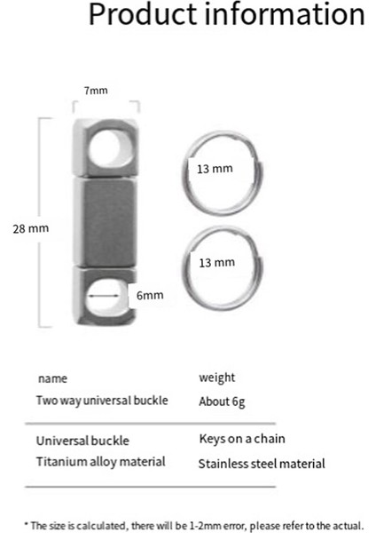 Titanyum Alaşımlı Anahtarlık Evrensel Dönen Anahtarlık Aksesuarları Araba Anahtarlığı 360 Derece Dönen Toka (Yurt Dışından) modelleri