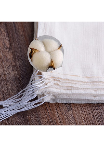 50 Adet 4 x 6 Inç Pamuklu Muslin Çanta, Çay Için Yeniden Kullanılabilir Bağcıklı Çantalar, Parti Için Tülbent Poşet Çantalar, Ev Depolama (Yurt Dışından) modelleri