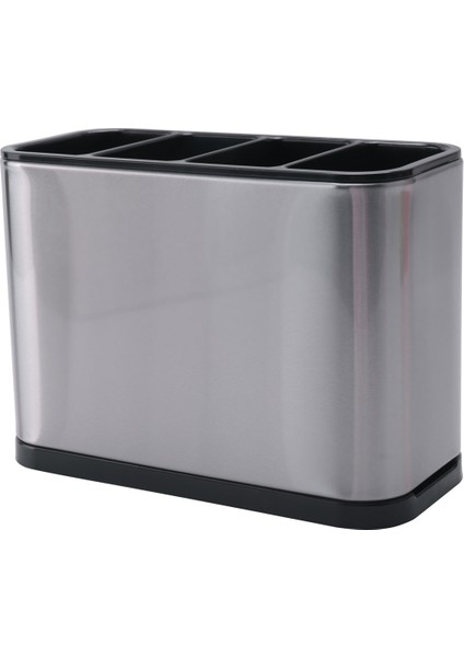 Mutfak Eşyası Tutucu, Çıkarılabilir Bölücü ve Sağlam Damlama Tepsisi Tabanlı Paslanmaz Çelik Mutfak Düzenleyici Kutusu (Yurt Dışından)