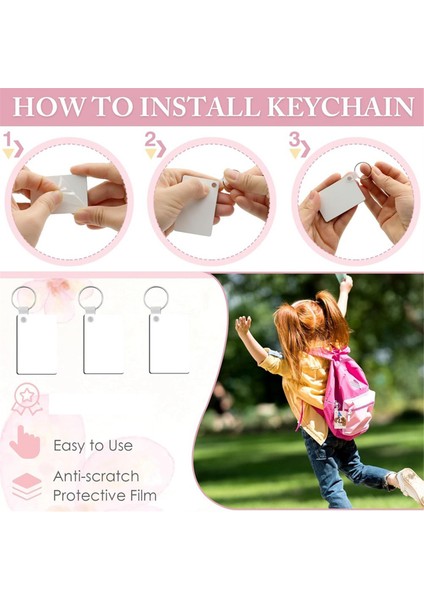 Toplu 180 Adet Süblimasyon Anahtarlık, Çift Taraflı Isı Transferli Süblimasyon Dekoratif Boşluklar, Kendin Yap Için Uygun (Yurt Dışından) indirimleri