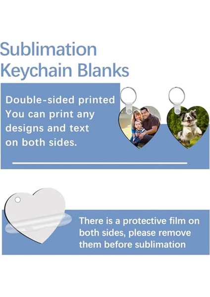 240 Adet Sublimasyon Anahtarlık Boş Kalp Çift Taraflı 80 Adet Sublimasyon Anahtarlık Boş 160 Halka ve Klipsli (Yurt Dışından) modelleri