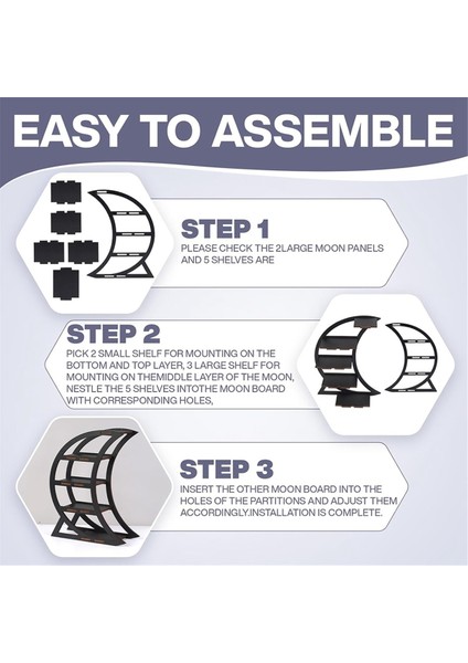 Ahşap Kristal Sergileme Rafı, Taşlar ve Esansiyel Yağlar Için Kristal Tutucu, Masa Üstü Için Siyah Cadı Dekoratif Raflar (Yurt Dışından) fiyatları