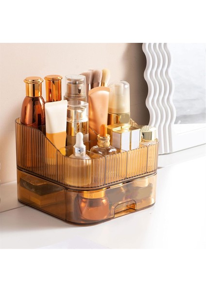 Üst Üste Istiflenebilir Çekmeceli Makyaj Düzenleyici, Tezgah Üstü Makyaj Masası Kozmetik Düzenleyicileri, Cilt Bakımı, Parfümler, Losyonlar, Rujlar Için (Yurt Dışından) modelleri