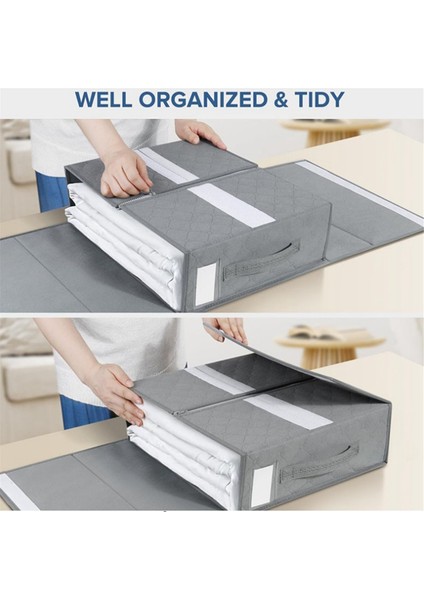 Elde Taşınabilir Kumaş Saklama Kutusu Katlanabilir Giysi Saklama Kutusu Ev Giysileri Yatak Takımı Saklama Çantası Desen Rengi (Yurt Dışından) indirimleri