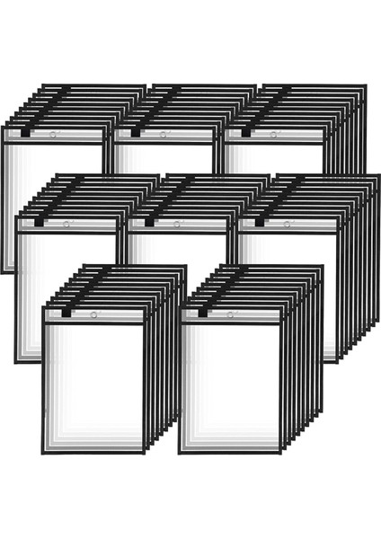 Öğretmenler, Sınıf Ofis Organizasyonu Için 80'li Kuru Silinebilir Cep Paketi, Yeniden Kullanılabilir Çalışma Bileti Tutucu (Yurt Dışından)