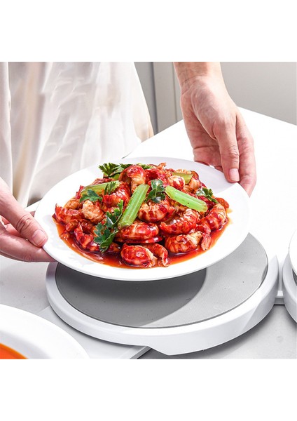 Döner Tablalı Susans Revolution Tepsi Genişletilebilir Taşınabilir Masaüstü Döner Servis Tepsisi Mutfak Yemek Masası Için 6 Tabak Tutar (Yurt Dışından)