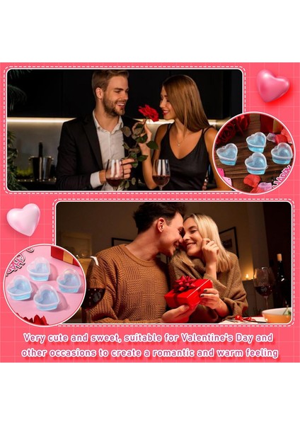 100 Adet Sevgililer Günü Kalp Şeklinde Saklama Kapları 1,7 Oz Plastik Mini Kalp Kutu Şeffaf Gıda Saklama Kapları (Yurt Dışından) fiyatları