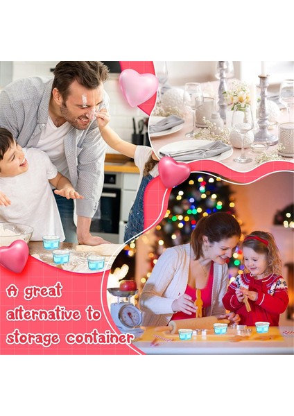 100 Adet Sevgililer Günü Kalp Şeklinde Saklama Kapları 1,7 Oz Plastik Mini Kalp Kutu Şeffaf Gıda Saklama Kapları (Yurt Dışından) fırsatları