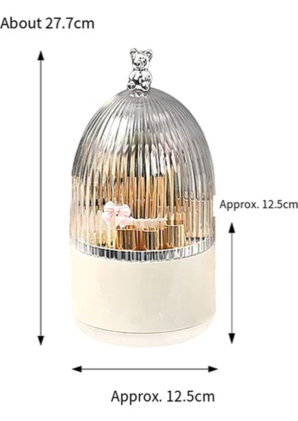 Kapaklı Dönebilen Makyaj Fırçası Tutucu Düzenleyici, 360° Dönebilen, Toz Geçirmez, Şeffaf Akrilik Kapaklı Makyaj Fırçası Kabı, A (Yurt Dışından) modelleri