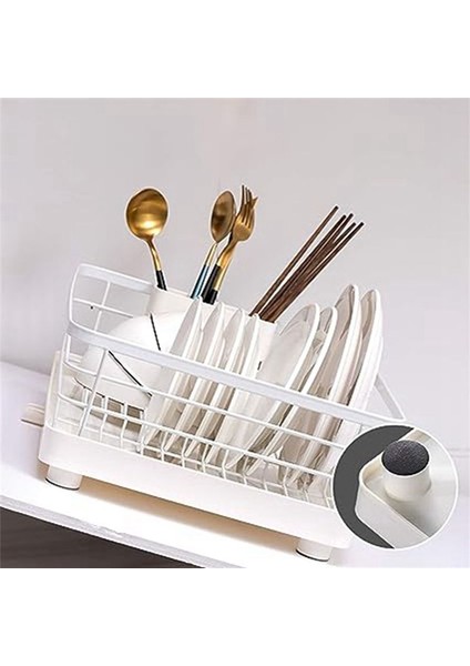 Mutfak Süzgeç Rafı Bulaşıklık Lavabo Süzgeç Sepeti Rafı Tabak Tabak Çubuk Sofra Takımı Saklama Rafı Kolay Temizlenir (Büyük) (Yurt Dışından) indirimleri