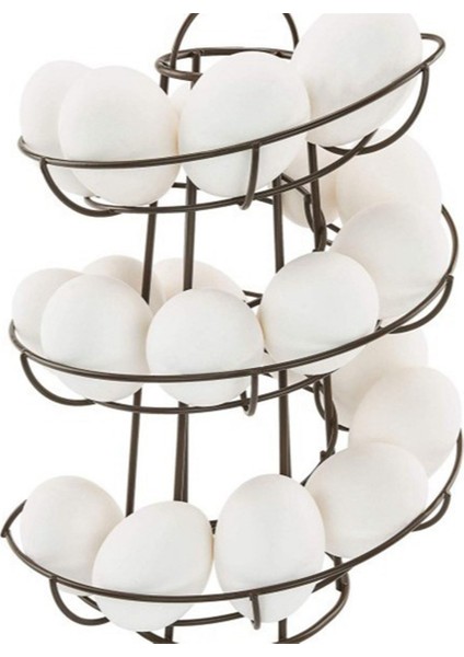 Mutfak Yumurta Rafı, Spiral Yumurta Sepeti, Demir Pratik Yumurta Saklama Rafı, Siyah Saklama Rafı (Yurt Dışından) modelleri