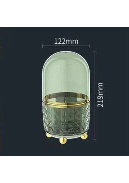 360 Derece Dönebilen Masaüstü Düzenleyici Kutu Çok Fonksiyonlu Döner Kozmetik Fırça Kabı Rujlar Için Toz Geçirmez Kapaklı (Yurt Dışından) modelleri