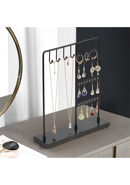 Mermer Takı Sergileme Standı Çıkarılabilir Masaüstü Küpe Standı Kolye Yüzük Takı Standı Takı Saklama Rafı (Yurt Dışından) fırsatları