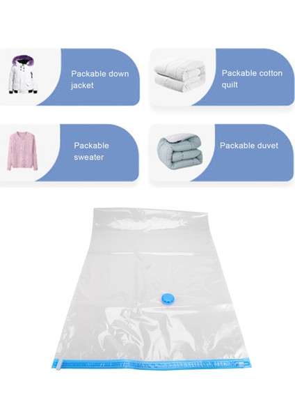 Vakumlu Poşet 10'lu Set 2 Ebat 6'lı 40X60 ve 4'lü 60X80 Giysi, Yorgan ve Yatak Çarşaflarını Saklamak Için Sağlam Vakumlu Poşet Giysiler Için. (Yurt Dışından) fırsatları