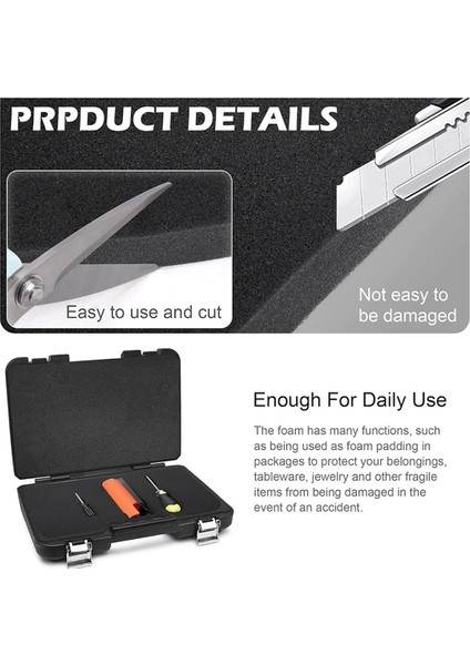 2'li Paket Poliüretan Köpük Levha - 16 x 12 x 2 Inçlik Kılıflar Için Köpük Ek Parçaları - Alet Kutusu Kamera Depolama Için Paketleme Köpük Pedleri (Yurt Dışından) fırsatları