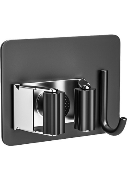 Parça Süpürge ve Paspas Tutucu, Paslanmaz Çelik Süpürge Saklama Tutucu, Kendinden Yapışkanlı Kaymaz Süpürge Tutucu Duvar Montajı (Yurt Dışından)