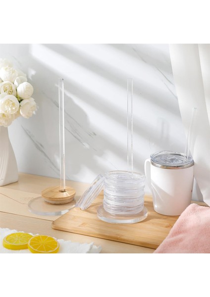 Dolap Alanından Tasarruf Sağlayan 3 Adet Akrilik Bardak Kapağı Düzenleyici Dikey Bardak Kapağı Tutucu Kapak Depolama Katlanabilir Tasarım (Yurt Dışından) fırsatları