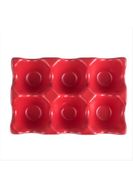 Mutfak Gereçleri Yumurta Tepsisi Yumurta Rafı Ev Seramik Sofra Gereçleri Yumurta Tepsisi Yumurta Tepsisi Kırmızı (Yurt Dışından)