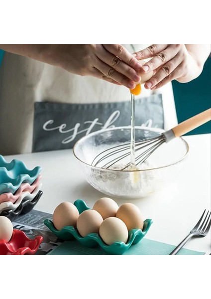 Mutfak Gereçleri Yumurta Tepsisi Yumurta Rafı Ev Seramik Sofra Gereçleri Yumurta Tepsisi Yumurta Tepsisi Kırmızı (Yurt Dışından) indirimleri