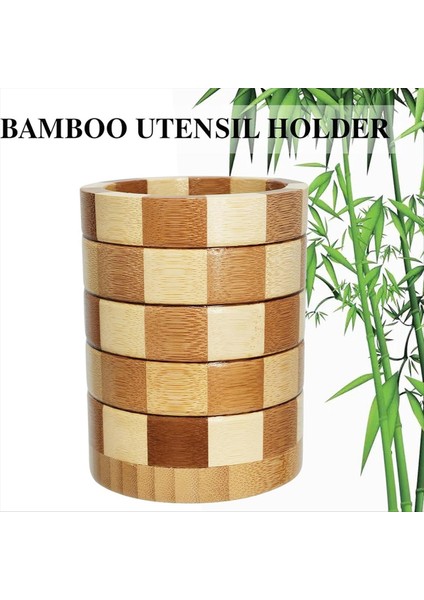Bambu Gümüş Eşya Tutucu, Gümüş Eşya Düzenleyici, Mutfak Tezgahı Için Alet Tutucu, Ahşap Mutfak Eşya Düzenleyici (Yurt Dışından) fiyatları
