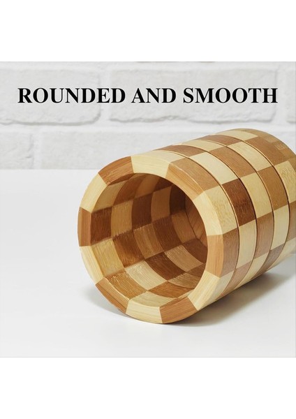 Bambu Gümüş Eşya Tutucu, Gümüş Eşya Düzenleyici, Mutfak Tezgahı Için Alet Tutucu, Ahşap Mutfak Eşya Düzenleyici (Yurt Dışından) modelleri