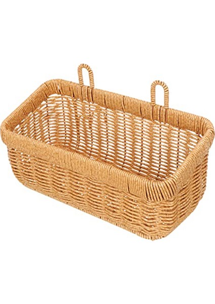 Zencefil Sarımsak Saklama Sepeti Kiler Eşya Düzenleyici Eşya Saklama Kutusu Duvara Monte Sepet Hasır Sarımsak Sepeti-B (Yurt Dışından)