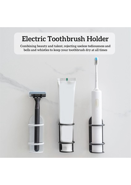 Paket Elektrikli Diş Fırçası Tutucu, Siyah Elektrikli Diş Fırçası Tutucu Elektrikli Diş Fırçası Tutucu Duvara Monte Stand-B (Yurt Dışından) indirimleri