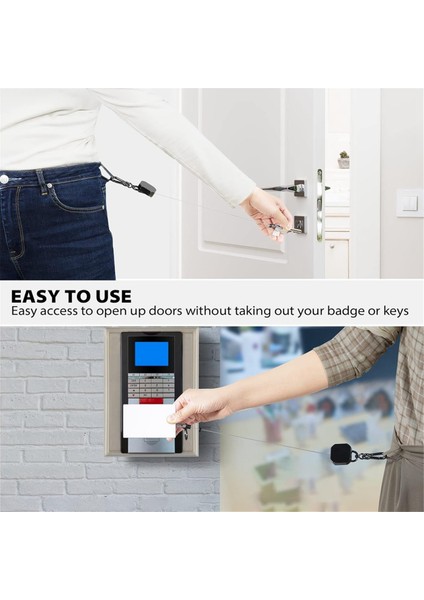 Geri Çekilebilir Anahtarlık, Ağır Hizmet Tipi Metal Kimlik Rozeti Tutucu Anahtar Makarası, Kemer Klipsli Karabina Anahtarlık, 27,5 Inç Çelik Kordon (Yurt Dışından) indirimleri