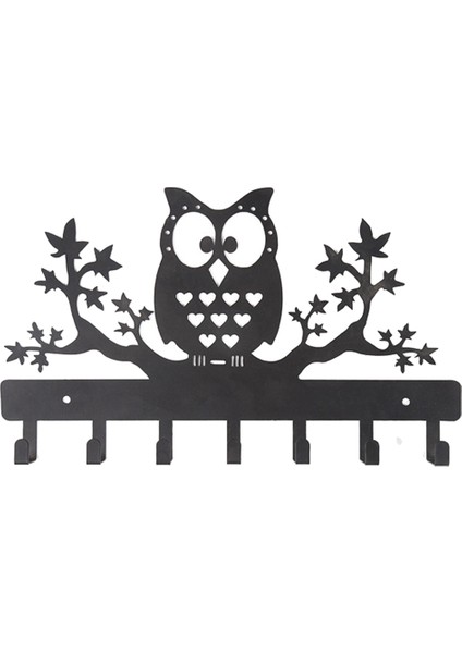 7hooks Baykuş Metal Duvara Monte Metal Anahtarlık Baykuş Anahtar Askısı Madalya Askısı Tasma Askısı Anahtar Düzenleyici Metal Anahtar Kancası (Yurt Dışından)