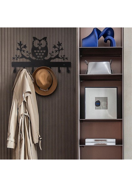 7hooks Baykuş Metal Duvara Monte Metal Anahtarlık Baykuş Anahtar Askısı Madalya Askısı Tasma Askısı Anahtar Düzenleyici Metal Anahtar Kancası (Yurt Dışından) fırsatları