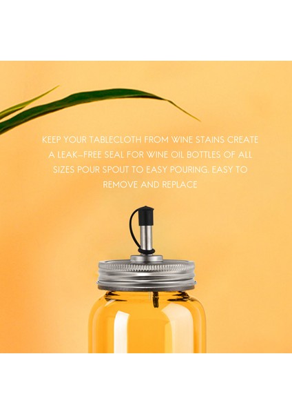 Zeytinyağı Kokteyl Dağıtıcısı Için 6 Adet Paslanmaz Çelik 70MM Normal Ağızlı Kavanoz Dökme Ağızlı Plastik Kapaklar (Yurt Dışından) fırsatları