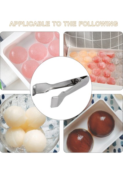 Buz Kovası, Buz, Şeker Küpleri, Kahve Barı, Yemek Servisi Için 2 Adet Testere Dişli Paslanmaz Çelik Buz Maşası (Yurt Dışından) indirimleri