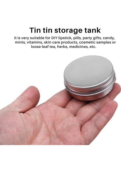 Dudak Balsamı, Kozmetik, Mum Veya Çay Için Vidalı Kapaklı 30 ml Gümüş Küçük Alüminyum Yuvarlak Dudak Balsamı Saklama Kavanozu Kapları (24'lü Paket) (Yurt Dışından) fiyatları