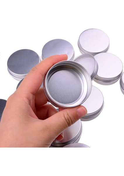 Dudak Balsamı, Kozmetik, Mum Veya Çay Için Vidalı Kapaklı 30 ml Gümüş Küçük Alüminyum Yuvarlak Dudak Balsamı Saklama Kavanozu Kapları (24'lü Paket) (Yurt Dışından) fırsatları