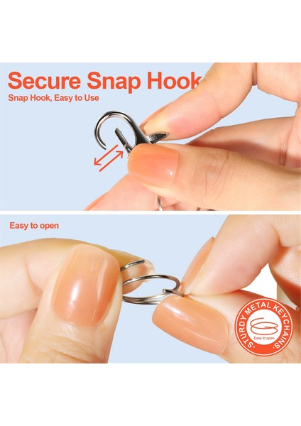 Anahtarlıklı Metal Döner Kancalar, 120 Adet Küçük Istakoz Pençesi Anahtarlık Tokaları ve 120 Adet Anahtarlık Halkası (Yurt Dışından) fiyatları