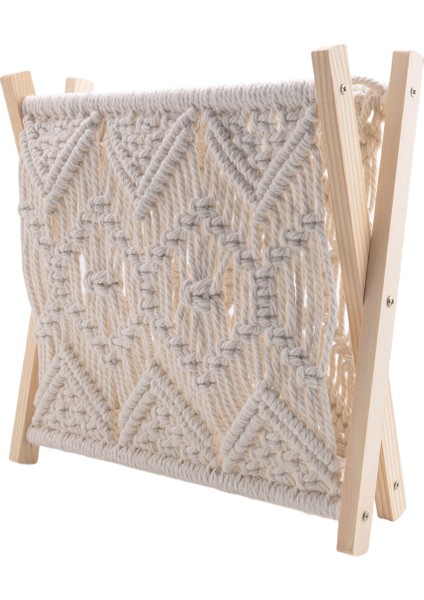 Boho Dergilik, Halat Dokuma Gazetelik, Halat Kumaş Tasarımlı Dergi Sepetleri, Dergilik Saklama (Yurt Dışından) fiyatları