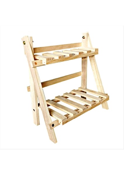 Ahşap Masaüstü Depolama Rafı Çift Kütük Masa Depolama Rafı Ofis Ins Basit Depolama Rafı (Yurt Dışından)