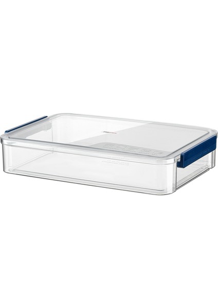 A4 Şeffaf Saklama Kutusu Taşınabilir Plastik Belge Kırtasiye Mücevher Saklama Kutusu Okul Ev Ofis Malzemeleri Mavi (Yurt Dışından)