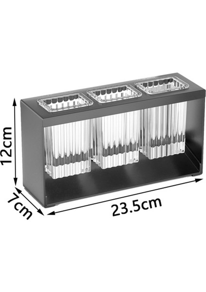 Tezgah Üstü Çatal Bıçak Kurutmalık Çatal Bıçak Süzgeci Sofra Takımı Tutucu Kutu Masa Üstü Ayrılmış Çatal Çubuk Saklama Siyah (Yurt Dışından) indirimleri