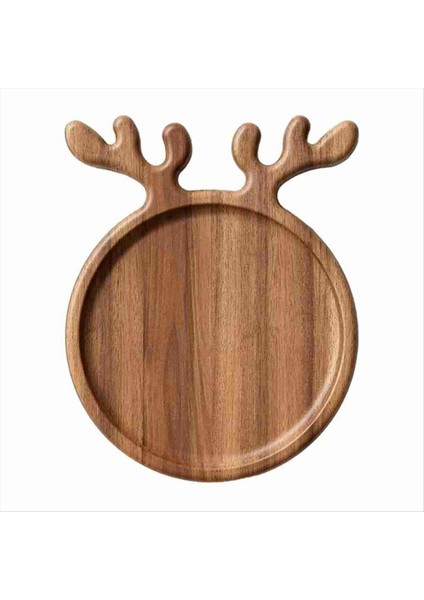 Ahşap Noel Tepsisi, Noel Ağacı Meyve Kasesi, Ev Atıştırmalık Tabağı, Şekerleme Tabağı, Kavun Çekirdeği, Kurutulmuş Meyve, Pizza Tabağı (Yurt Dışından)