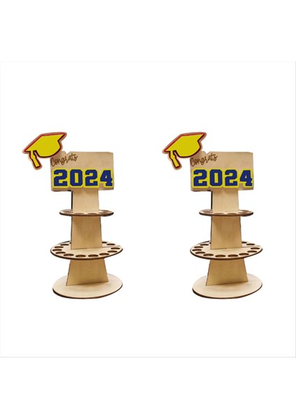 Adet 2024 Mezuniyet Sezonu Hediye Kutusu Mezuniyet Cüzdanı Paralık, Sarı Şapka Mavi Harfli (Yurt Dışından)