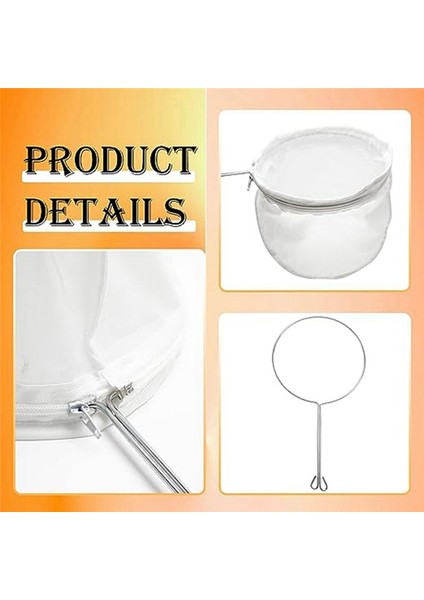 6 Sütlü Çay Filtre Poşeti Ultra Ince Örgülü Filtre Poşetleri Paslanmaz Çelik Saplı Çay Poşetleri Filtre Kahve Çay Süt (Orta) (Yurt Dışından) fırsatları