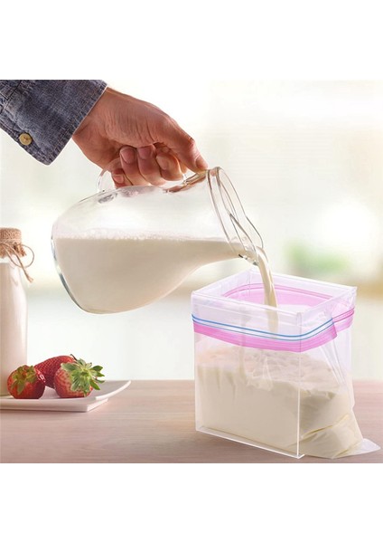 Fermuarlı Çanta Tutucu, Gıda Hazırlama Çantası Için Poşet Tutucu, Gıda Saklama Çantası Standı, Fermuarlı Dondurucu Poşet Dolum Standı (Yurt Dışından) fırsatları