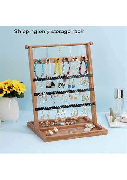 Ahşap Mücevher Rafı 5 Katlı Kule Vitrin Mücevher Rafı Çıkarılabilir Küpeler Kolyeler Yüzükler Mücevher Standı Dikey (Yurt Dışından) modelleri