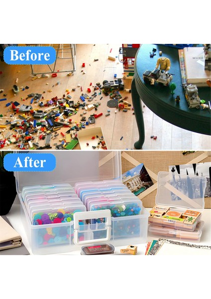 Taşınabilir Fotoğraf Saklama Kutuları, 16 Iç Bölmeli, 1600'E Kadar Kapasiteli 4x6 Inç Fotoğraf, Tohumlar ve Ofis Malzemeleri Için (Yurt Dışından) indirimleri