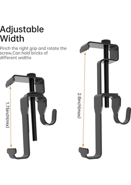 Tuğla Askısı, Tuğla Kancaları, Tuğla Klipsleri, Dış Mekan Resimlerini Asmak Için, Matkap, Delik, Çivi Veya Vida Gerektirmez, 8'li Paket (Yurt Dışından) fırsatları