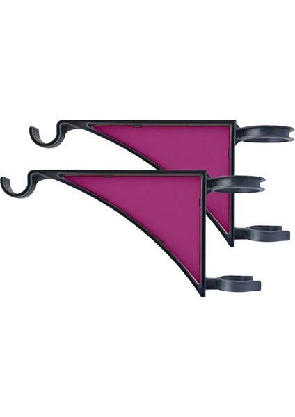 Bitki Askıları, 2'li Paket Kuş Yemlikleri, Saksılar, Fenerler, Rüzgar Çanları ve Veranda Dekoru Için Çit Direği Askısı Mor (Yurt Dışından) indirimleri