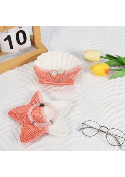 Deniz Kabuğu Biblo Tabağı, Deniz Kabuğu Seramik Mücevher Tepsisi, Yüzükler, Kolyeler, Bilezikler ve Anahtarlar Için Estetik Oda Dekoru (Yurt Dışından) fiyatları